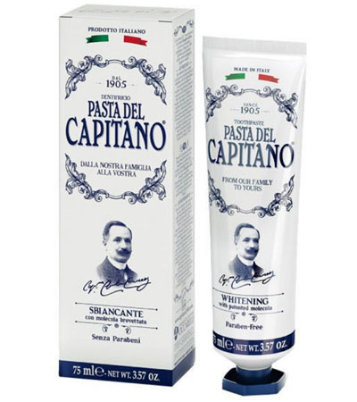 Зубная паста отбеливающая Pasta del Capitano Whitening with Molecula  / 1905 Отбеливающая с молекулой -75 мл.