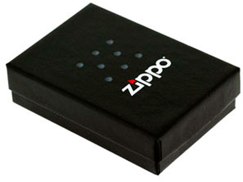 Зажигалка ZIPPO All In с покрытием Black Matte, латунь/сталь, чёрная, матовая, 36x12x56 мм