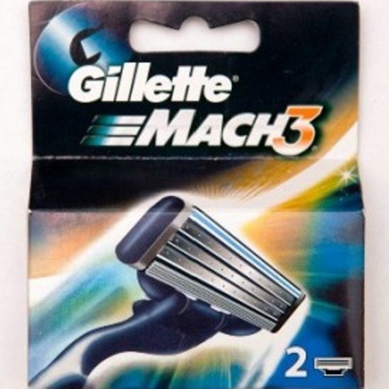 Gillette mach3 сменные кассеты для бритья 2шт
