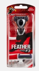 Станок для бритья Feather F3 с тройным лезвием