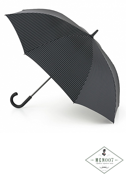 Черный зонт трость