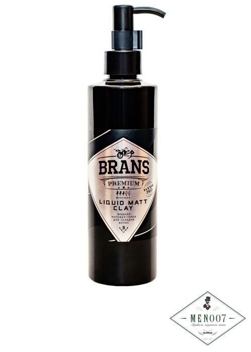 Жидкая матовая глина для укладки волос «Brans» -100 мл