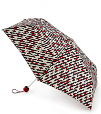 Зонт женский механика Lulu Guinness Fulton L718-3554 DiagonalStripeLip (Диагональ губ)