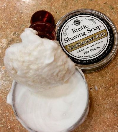 Мыло для бритья Wsp Rustic Shaving Soap Sandalwood -125гр.