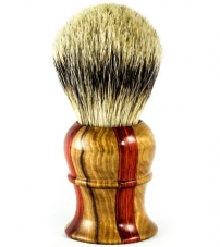 Помазок для бритья Барсучий ворс Metzger Olive/Orange wood Sb-11251