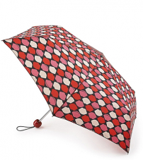 Легкий изящный зонт «Губы», механика, Lulu Guinness, Superslim, Fulton L718-3004