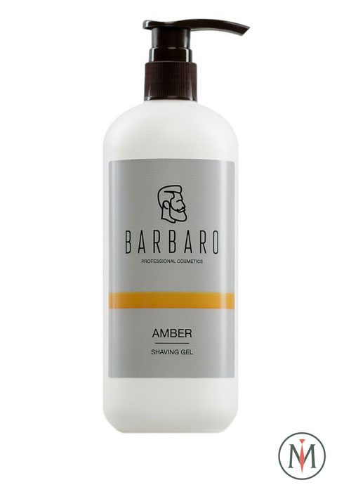 Непенящийся прозрачный гель для бритья Barbaro Shaving Gel Amber - ​500 мл
