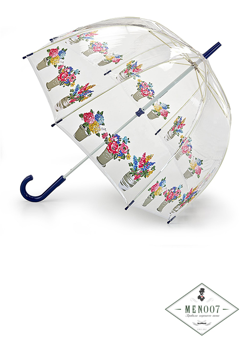Дизайнерский зонт-трость «Цветочные горшки», механика, Cath Kidston, Birdcage, Fulton L546-3145