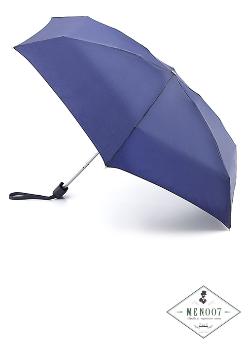Суперлегкий синий зонт, унисекс, механика, Tiny, Fulton L500-033