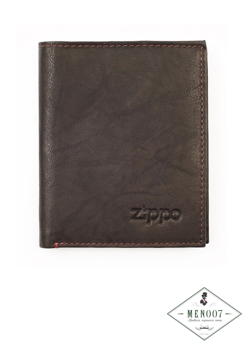 Вертикальное кожаное портмоне ZIPPO 2005122