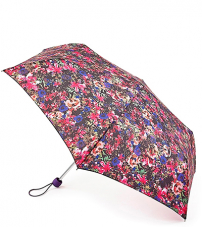Легкий, тонкий зонт «Сад», механика, Superslim, Fulton L553-3028