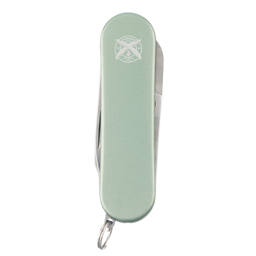 Нож перочинный STINGER FK-K7003LG-GREEN