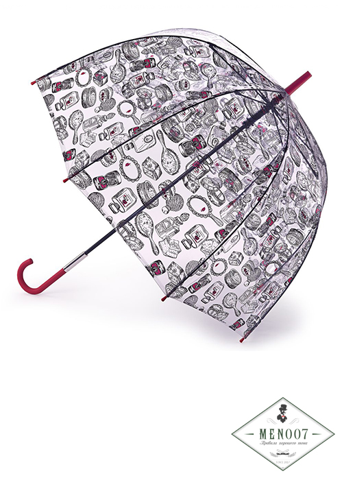 Зонт женский трость Lulu Guinness Fulton L719-3902 DressingTable (Дамские штучки)