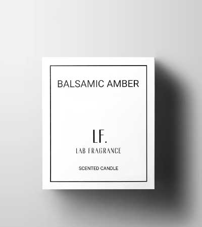 Ароматическая свеча Лаб Фрагранс Balsamic amber (Бальзамический амбер) -180г.
