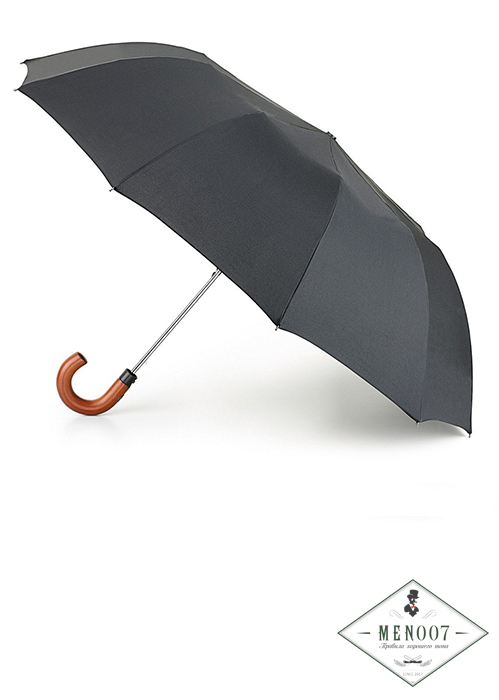 Классический мужской черный зонт, полуавтомат, Magnum Auto, Fulton G512-01