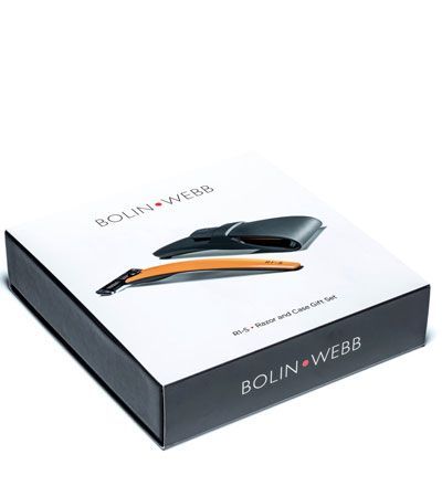 Подарочный набор Bolin Webb R1, бритва R1-S оранжевая, дорожный чехол