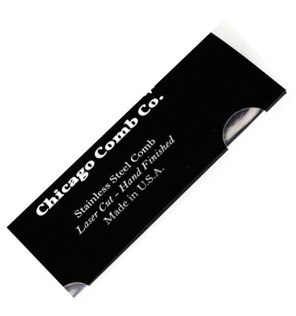 Расческа для волос Chicago Comb Co. Модель No4 Черный графит