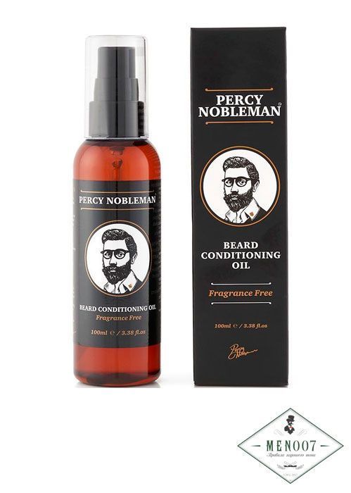 Масло для бороды без запаха Percy Nobleman Beard Oil Fragrance Free - 100 мл