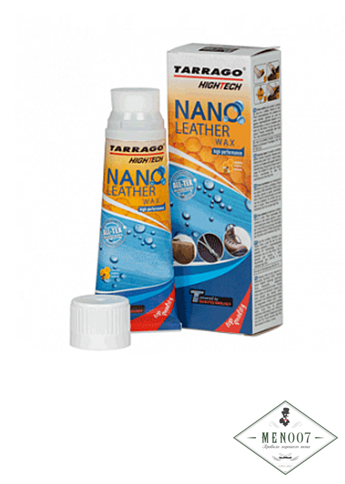 Крем-тюбик для обуви Nano Leather WAX Tarrago -70мл.