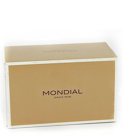 Бритвенный набор Mondial: станок, помазок, подставка; дерево Венге