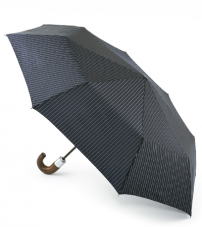 Элегантный мужской зонт, темно-синий в тонкую голубую полоску, автомат, Chelsea, Fulton G818-2639