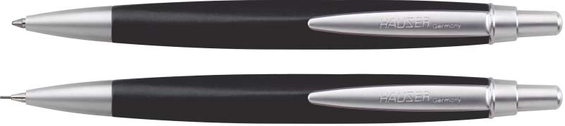Набор Шариковая ручка + Механический карандаш (25 шт/уп) HAUSER H2004SET-black
