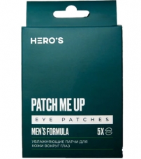 Набор мужских увлажняющих патч для кожи вокруг глаз Hero'S Patch ME UP Mens Formula (5шт)