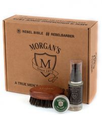 Подарочный набор для бороды Morgans (эликсир + щетка для бороды и усов с тестером)