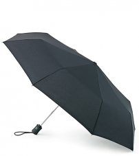 Стильный черный зонт-автомат унисекс, OpenClose-3, Fulton L345-01