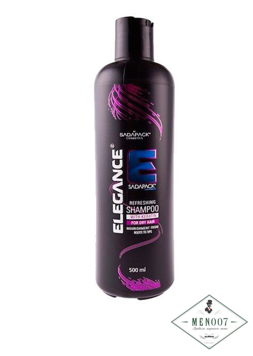 Шампунь для сухих волос Elegance Plus Keratin Shampoo Refreshing - 500 м