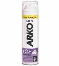 Пена для бритья Arko Shaving Foam Sensitive «Для чувствительной кожи» - 200мл.