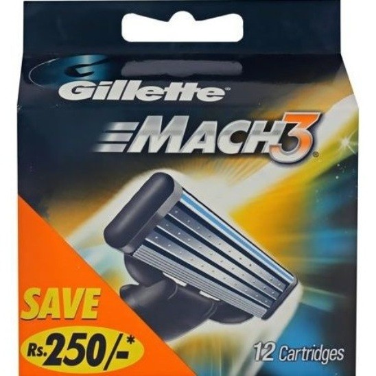 Gillette Mach3 сменные кассеты (12 шт)
