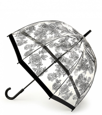 Зонт женский трость Fulton L042-3729 BlackRose (Черные розы)