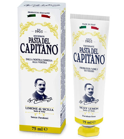 Зубная паста Сицилийский лимон Pasta del Capitano Sicily Lemon 1905 Сицилийский Лимон-  75 мл