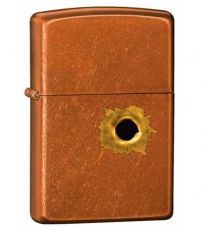 Зажигалка ZIPPO Bullet с покрытием Toffee™, латунь/сталь, светло-коричневая, матовая, 36x12x56 мм