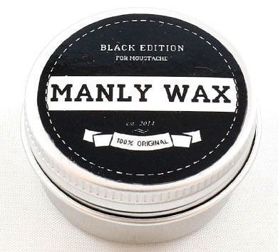 Воск для усов MANLY WAX "black edition", 15 мл