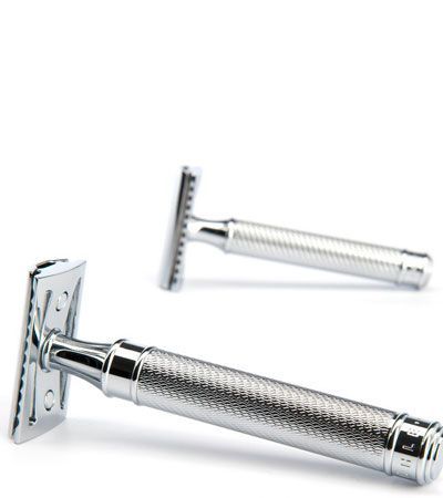 Т-образная бритва R 89 MUEHLE TRADITIONAL, c удлиненной ручкой, хром, closed comb GRANDE