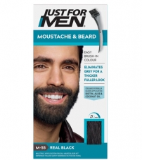 Гель-краска для бороды и усов Just For Men Moustache & Beard M-55 (Черный)