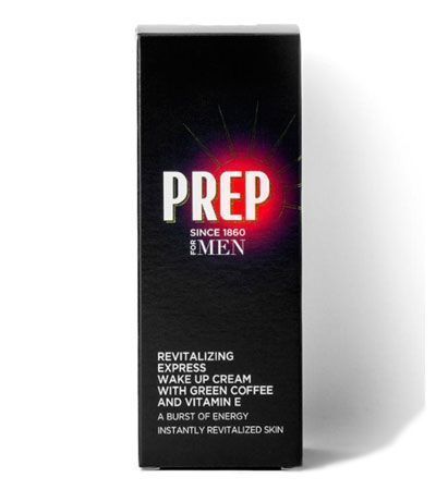 УВЛАЖНЯЮЩИЙ КРЕМ ДЛЯ ЛИЦА PREP FOR MEN REVITALIZING EXPRESS WAKE UP FACIAL CREAM С ЭКСТРАКТОМ ЗЕЛЕНОГО КОФЕ И ВИТАМИНОМ Е 75 МЛ
