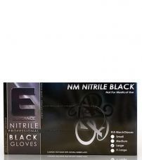 Черные нитриловые перчатки 100 штук размер L Elegance Professional Nitrile Gloves