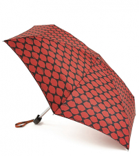 Суперкомпактный «зонт в карман» «Красные губы», механика, Lulu Guinness, Tiny, Fulton L717-2681