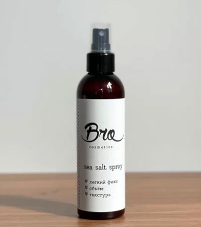 Спрей с морской солью для укладки волос Bro Cosmetics // лёгкий фикс, объём, текстура