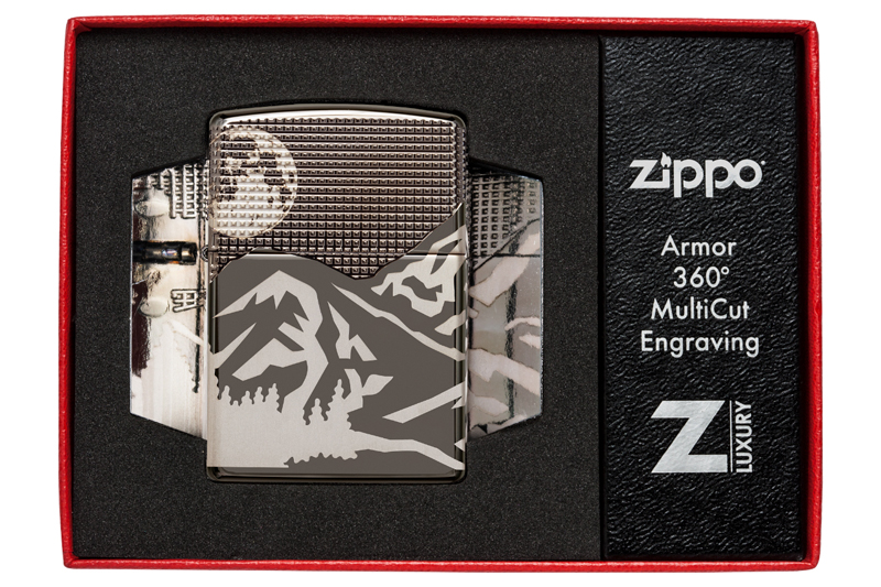 Зажигалка Armor™ High Polish Black Ice® ZIPPO 49299