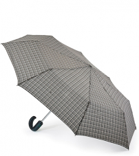 Светлый мужской зонт «Клетка», автомат, OpenClose-12, Fulton G834-3047
