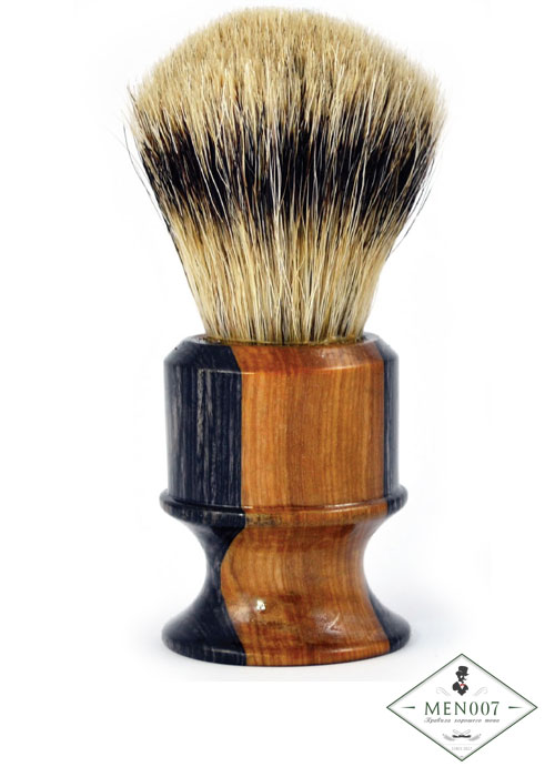 Помазок для бритья Барсучий ворс Metzger Olive/Black wood Sb-11258