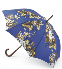 Стильный женский зонт-трость с принтом «Розы», механика, Kensington, Fulton L056-2638