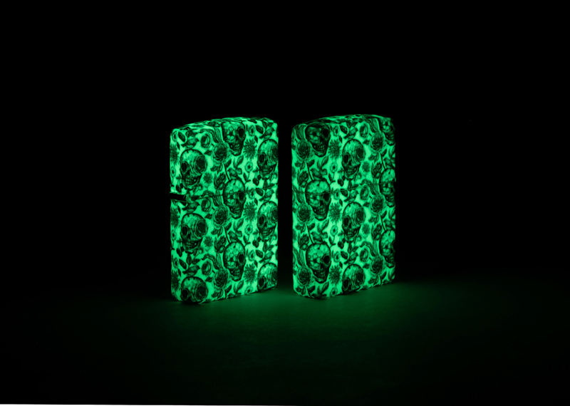 Зажигалка Skeleton Glow in the Dark Green ZIPPO 49458