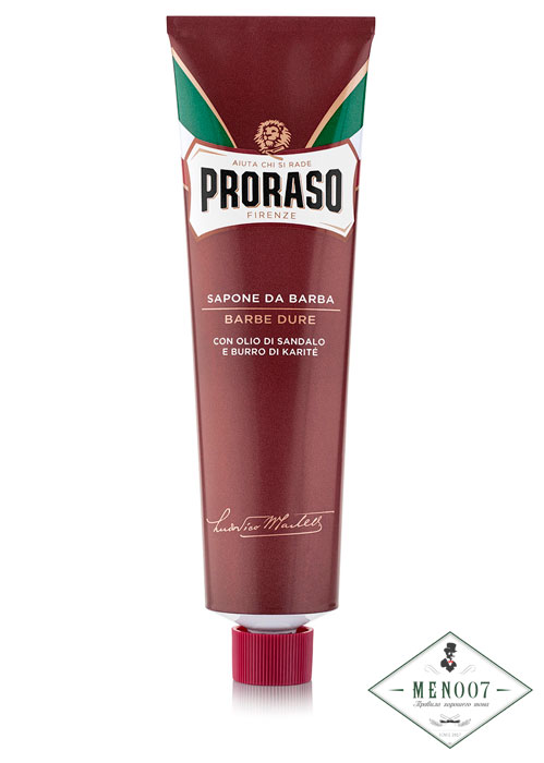 Крем для бритья Proraso питательный с маслом сандала и маслом ши -150мл.