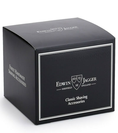 Чаша для бритья Edwin Jagger с ручкой черный фарфор  EJRN46