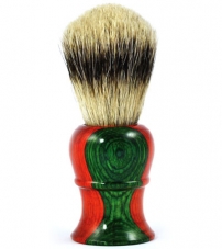 Помазок для бритья Барсучий ворс Metzger Orange/Green wood Sb-11255